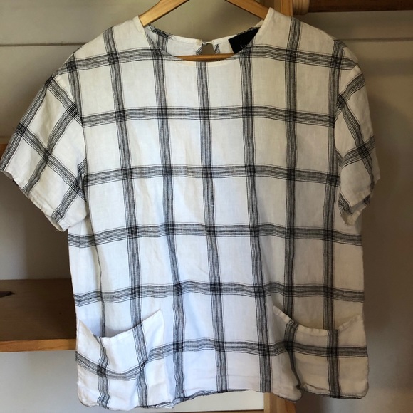 Lumiére Plaid Linen Shirt - Picture 1 of 2